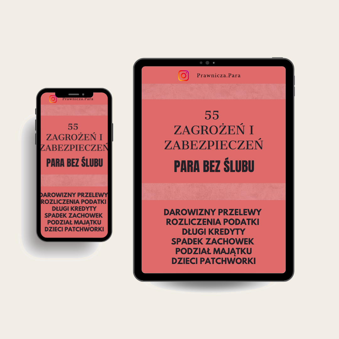 Okładka ebooka 55 ZAGROŻEŃ I ZABEZPIECZEŃ W PARZE BEZ ŚLUBU